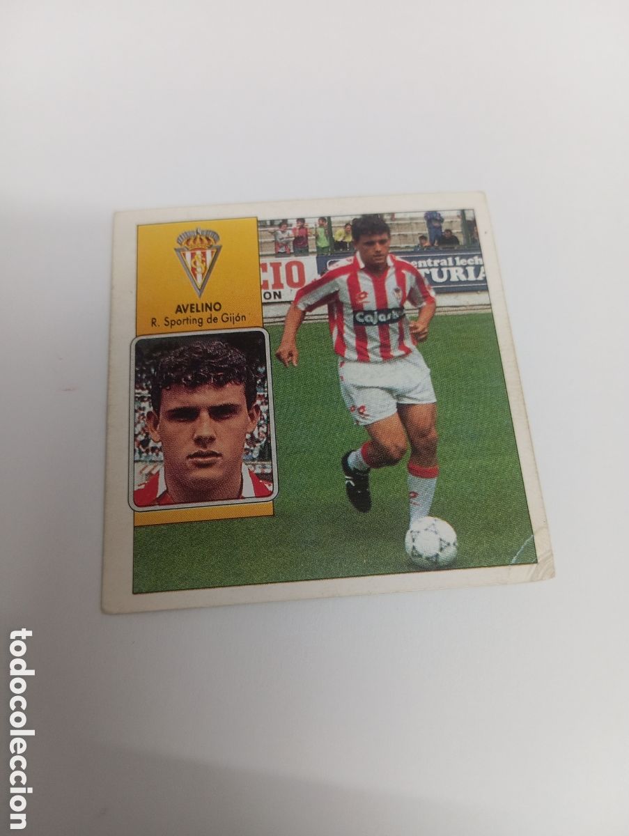 Cartes &agrave; collectionner de Football: AVELINO Sporting de Gij&oacute;n Liga Este 1992 1993 NUEVO SIN PEGAR 92 93