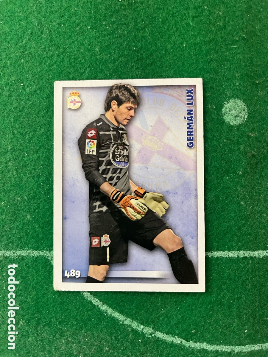Cromos de f&uacute;tbol: 489 GERM&Aacute;N LUX DEPORTIVO DE LA CORU&Ntilde;A LAS FICHAS DE LA LIGA 2014 2015 MUNDICROMO