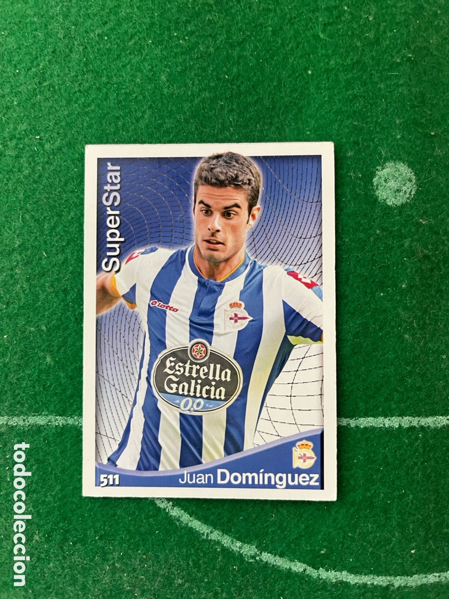 Figurine di Calcio: 511 JUAN DOM&Iacute;NGUEZ DEPORTIVO DE LA CORU&Ntilde;A LAS FICHAS DE LA LIGA 2014 2015 MUNDICROMO SUPERSTAR