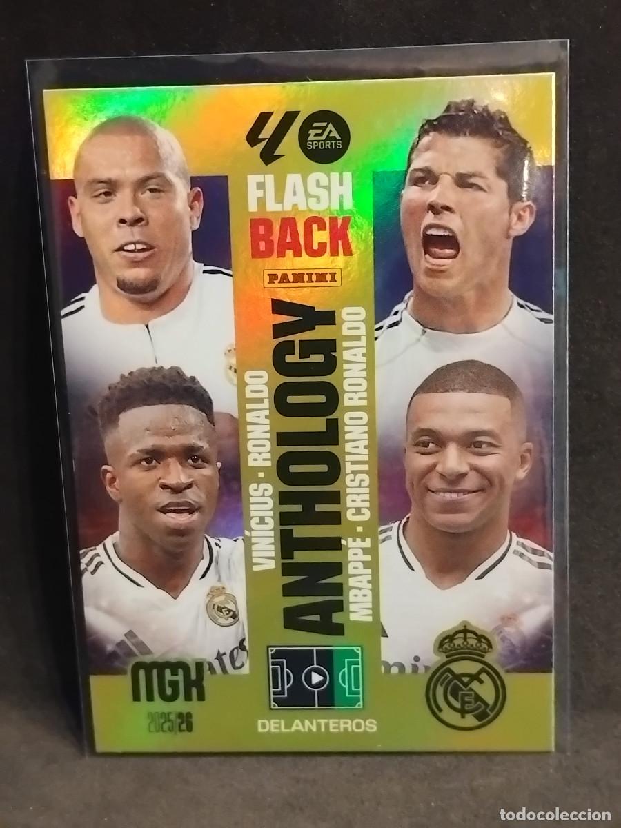 Figurine di Calcio: FLASH BACK ANTHOLOGY 440 RONALDO VIN&Iacute;CIUS MBAPP&Eacute; CRISTIANO RONALDO MGK MEGACRACKS 2025-26 2025 2026