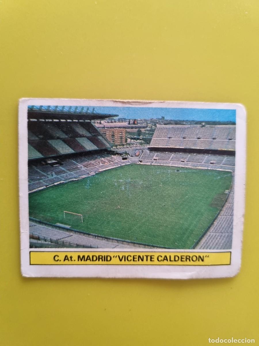 Figurine di Calcio: CROMO LIGA ESTE 81 82 1981 1982 DESPEGADO ESTADIO VICENTE CALDERON AT DE MADRID AR1026