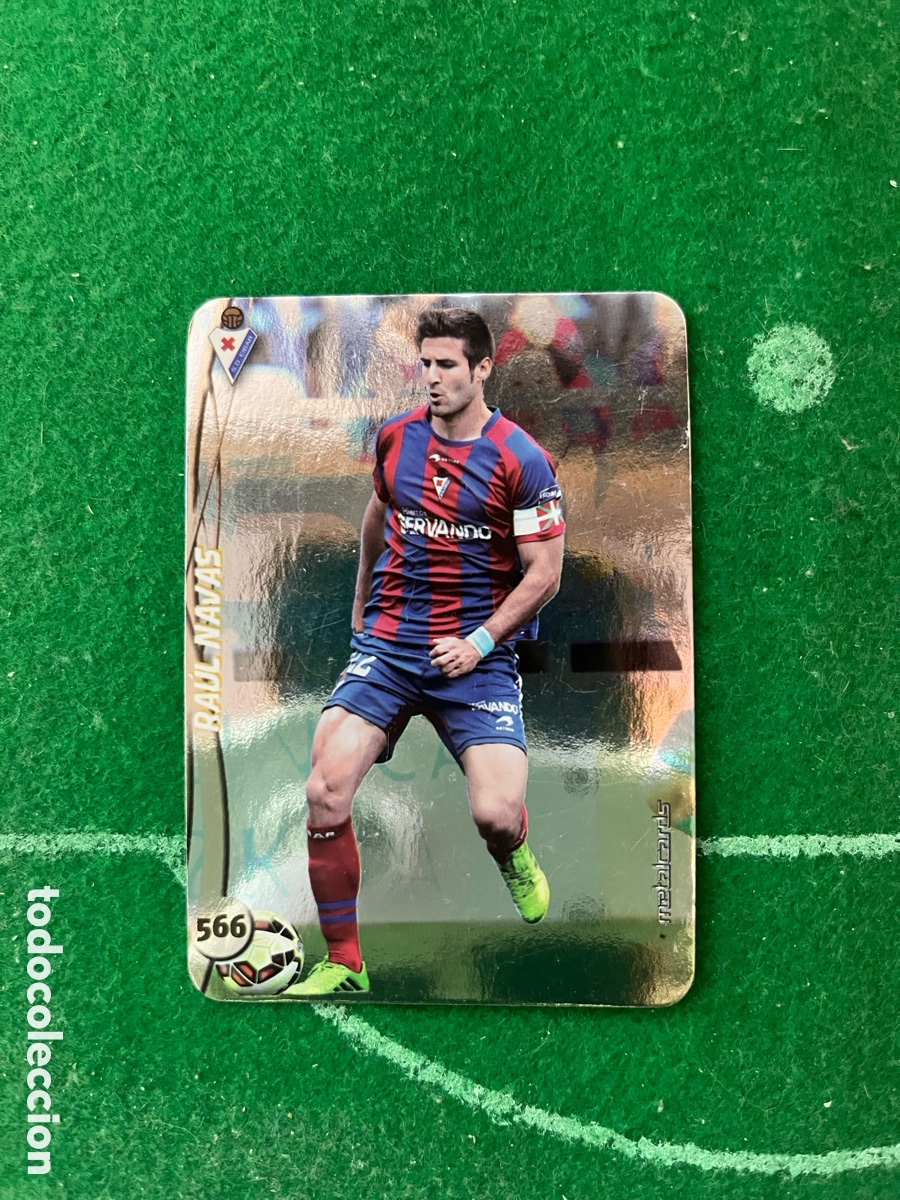 Cromos de f&uacute;tbol: 566 RA&Uacute;L NAVAS EIBAR LAS FICHAS DE LA LIGA 2014 2015 MUNDICROMO TOP 4