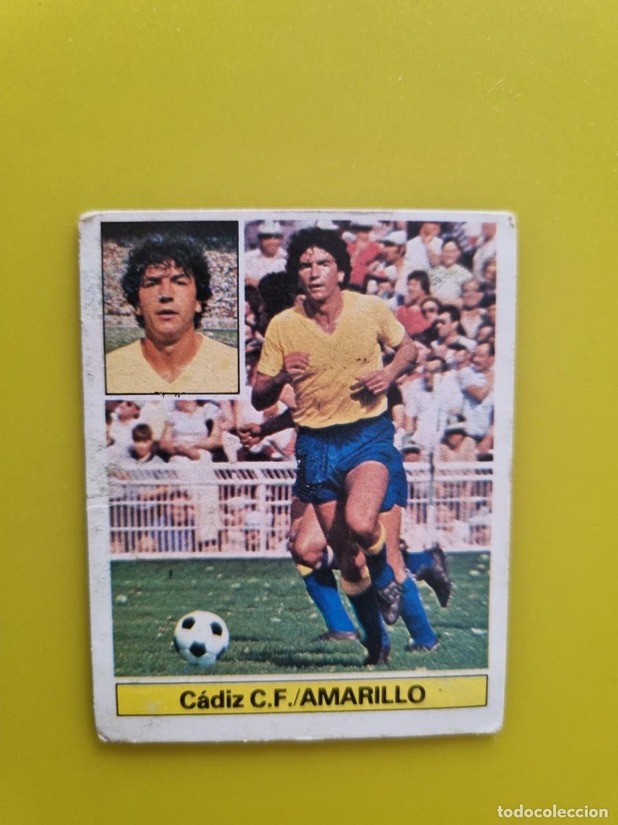 Figurine di Calcio: CROMO LIGA ESTE 81 82 1981 1982 DESPEGADO AMARILLO CADIZ CF AR1026