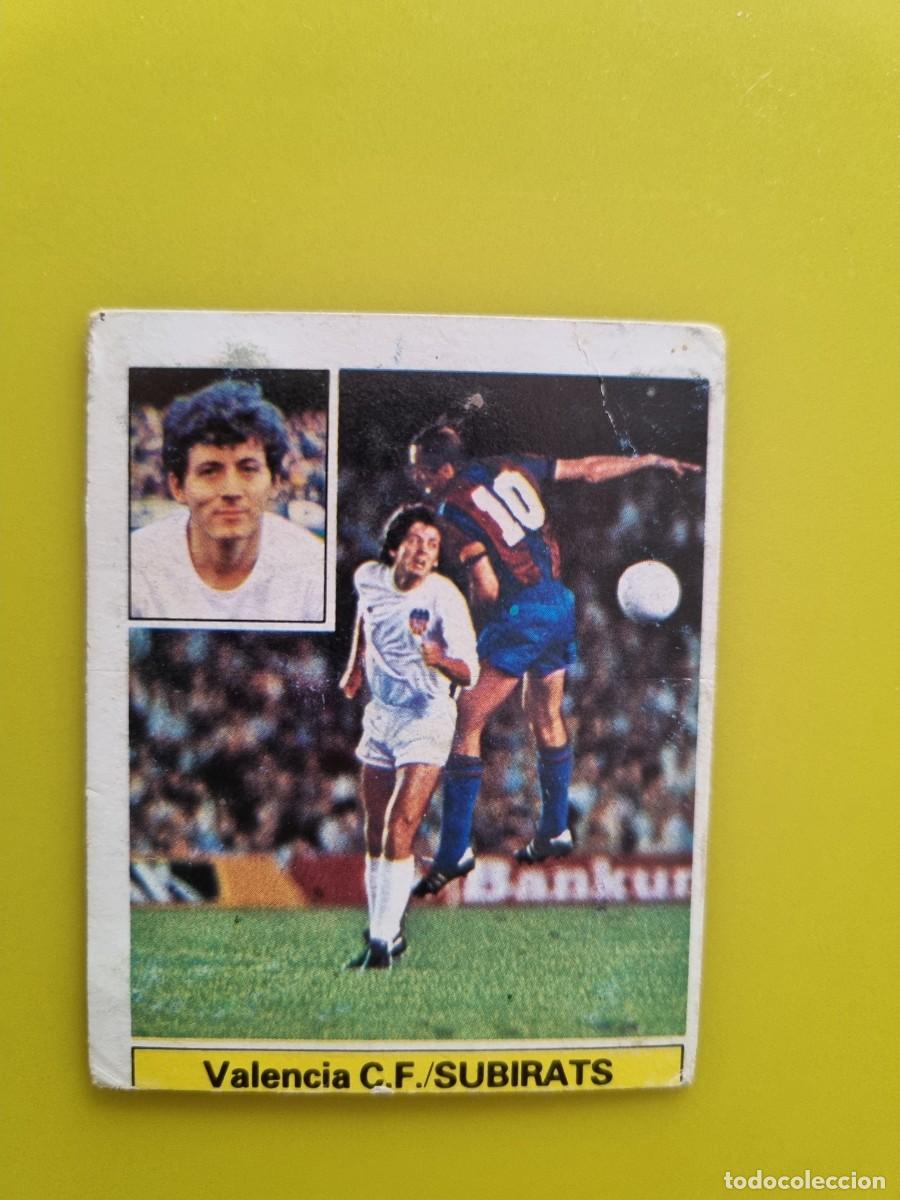 Fu&szlig;ball-Sticker: CROMO LIGA ESTE 81 82 1981 1982 DESPEGADO SUBIRATS VALENCIA CF AR1026