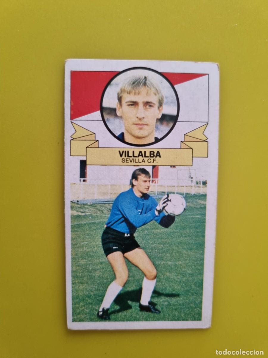 Fu&szlig;ball-Sticker: CROMO LIGA ESTE 85 86 1985 1986 NUNCA PEGADO SIN PEGAR VILLALBA SEVILLA CF AR1026