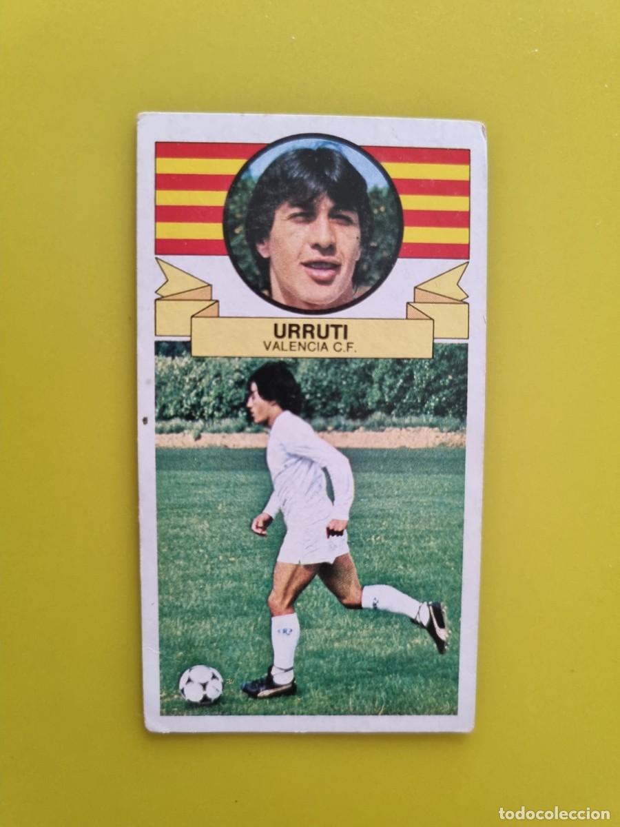 Fu&szlig;ball-Sticker: CROMO LIGA ESTE 85 86 1985 1986 NUNCA PEGADO SIN PEGAR URRUTI VALENCIA CF AR1026