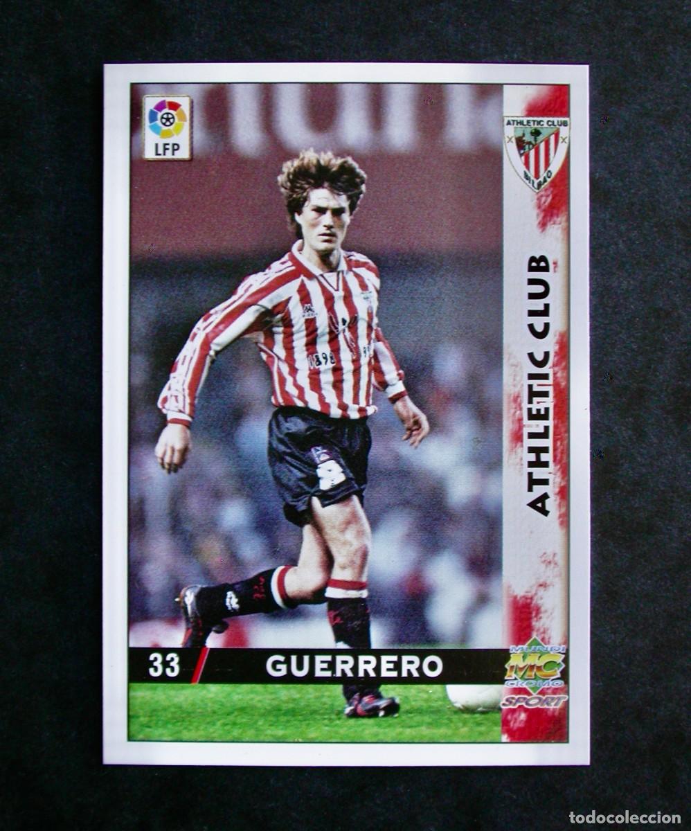 Fu&szlig;ball-Sticker: N&ordm; 33 GUERRERO DEL ATHLETIC DE LAS FICHAS DE LA LIGA 98-99 DE MUNDICROMO