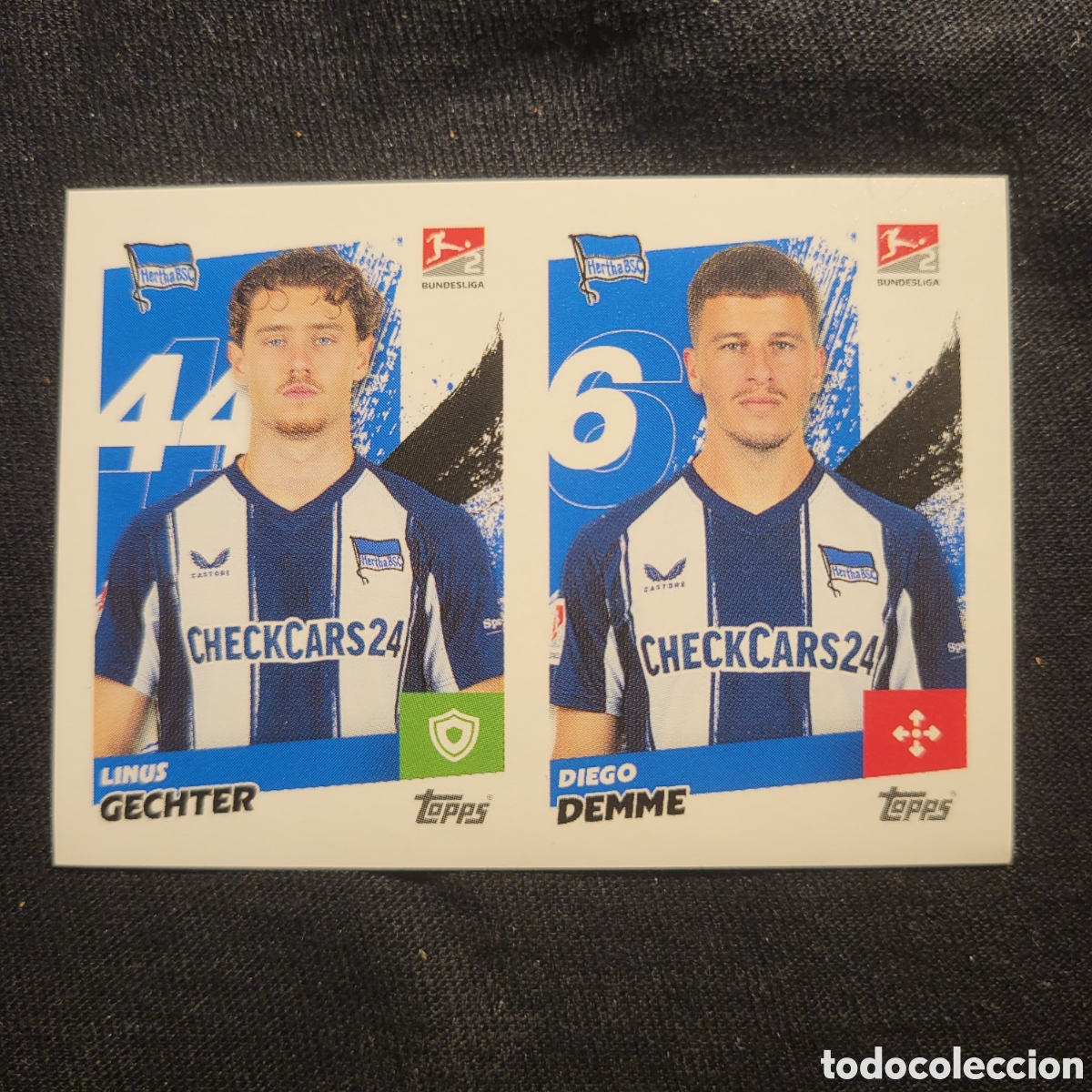 Cromos de Futebol: 302 Linus Gechter Diego Demme [Sticker] / Topps Bundesliga 2025