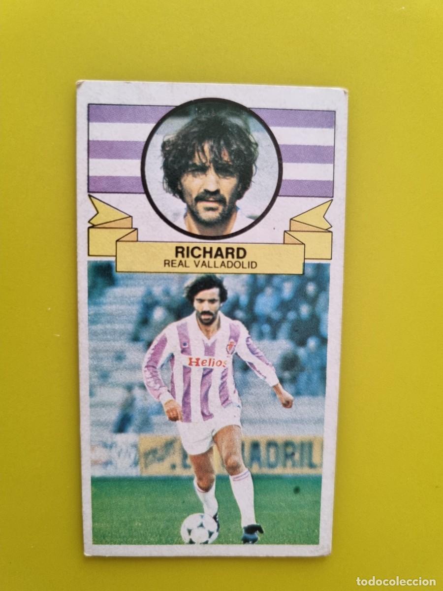 Fu&szlig;ball-Sticker: CROMO LIGA ESTE 85 86 1985 1986 NUNCA PEGADO SIN PEGAR RICHARD REAL VALLADOLID AR1026
