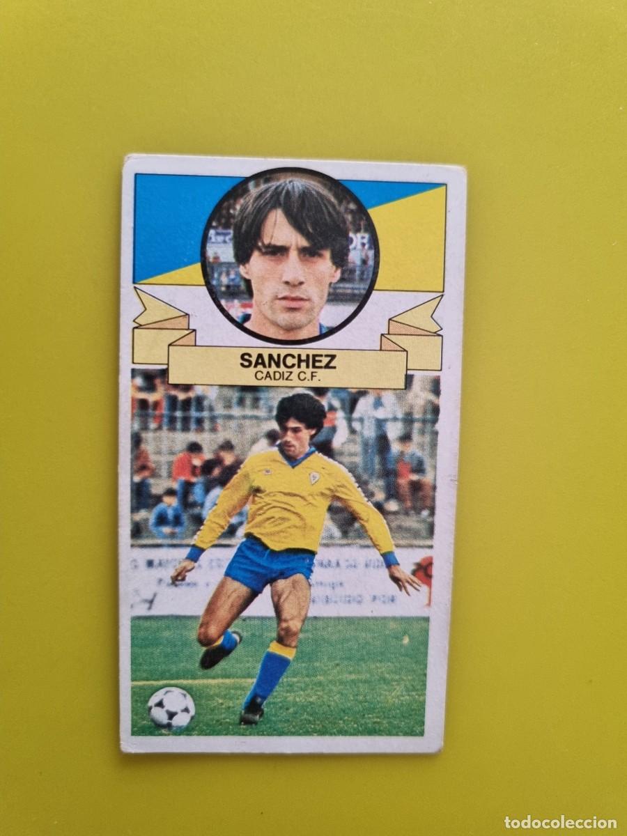 Fu&szlig;ball-Sticker: CROMO LIGA ESTE 85 86 1985 1986 NUNCA PEGADO SIN PEGAR SANCHEZ CADIZ CF AR1026