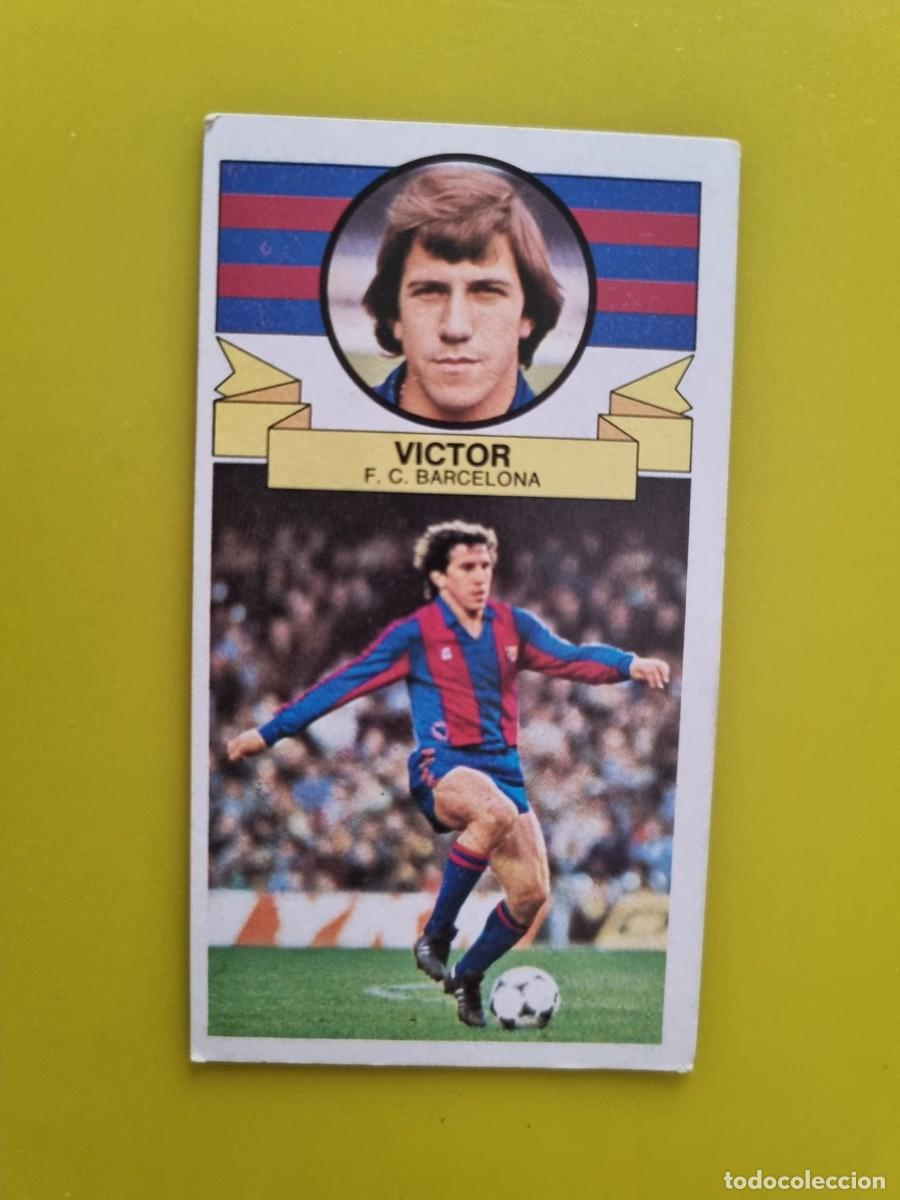 Fu&szlig;ball-Sticker: CROMO LIGA ESTE 85 86 1985 1986 NUNCA PEGADO SIN PEGAR VICTOR FC BARCELONA AR1026