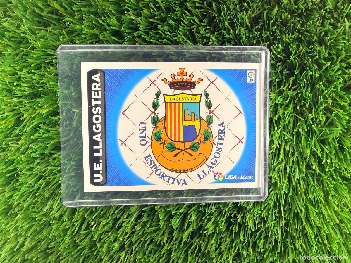 Cromos de f&uacute;tbol: N&ordm; 9 Escudo UE Llagostera Escudos Liga Adelante Liga Este 14 15