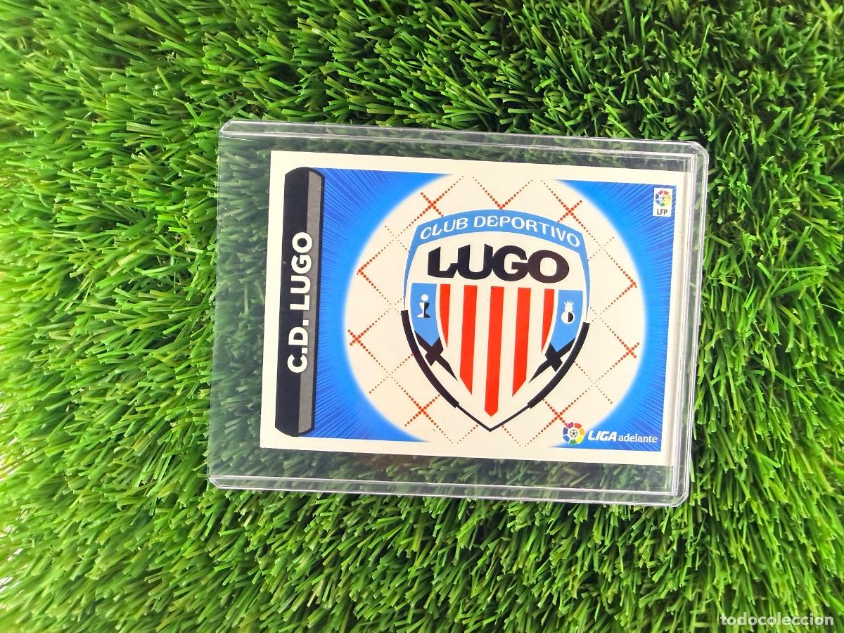 Cromos de f&uacute;tbol: N&ordm; 10 Escudo CD Lugo Escudos Liga Adelante Liga Este 14 15