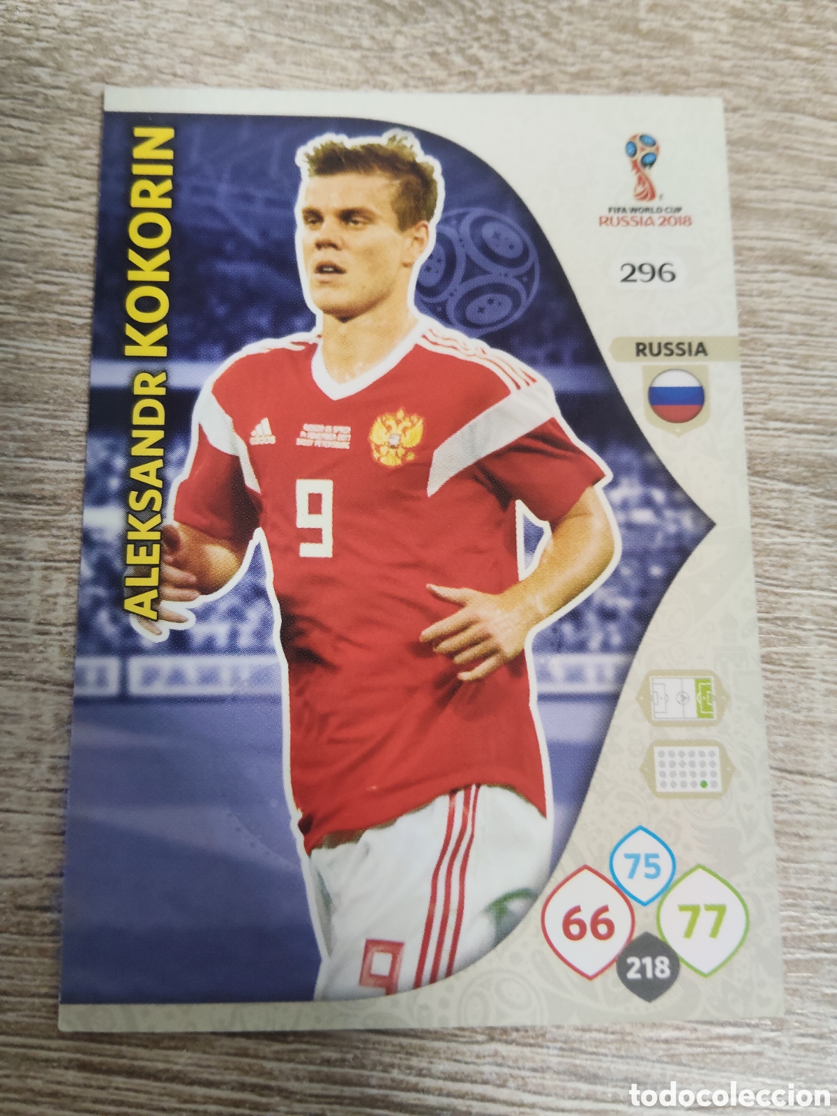 Cromos de f&uacute;tbol: Panini Adrenalyn mundial Rusia 2018 296 Aleksandr Kokorin Rusia