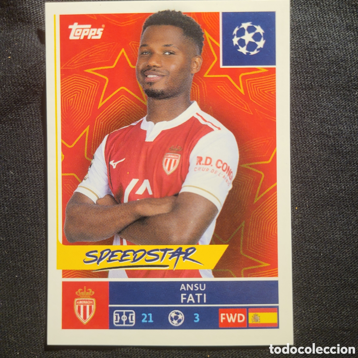 Cromos de f&uacute;tbol: 82 Ansu Fati [Sticker] / Topps UCL Stickers 2025