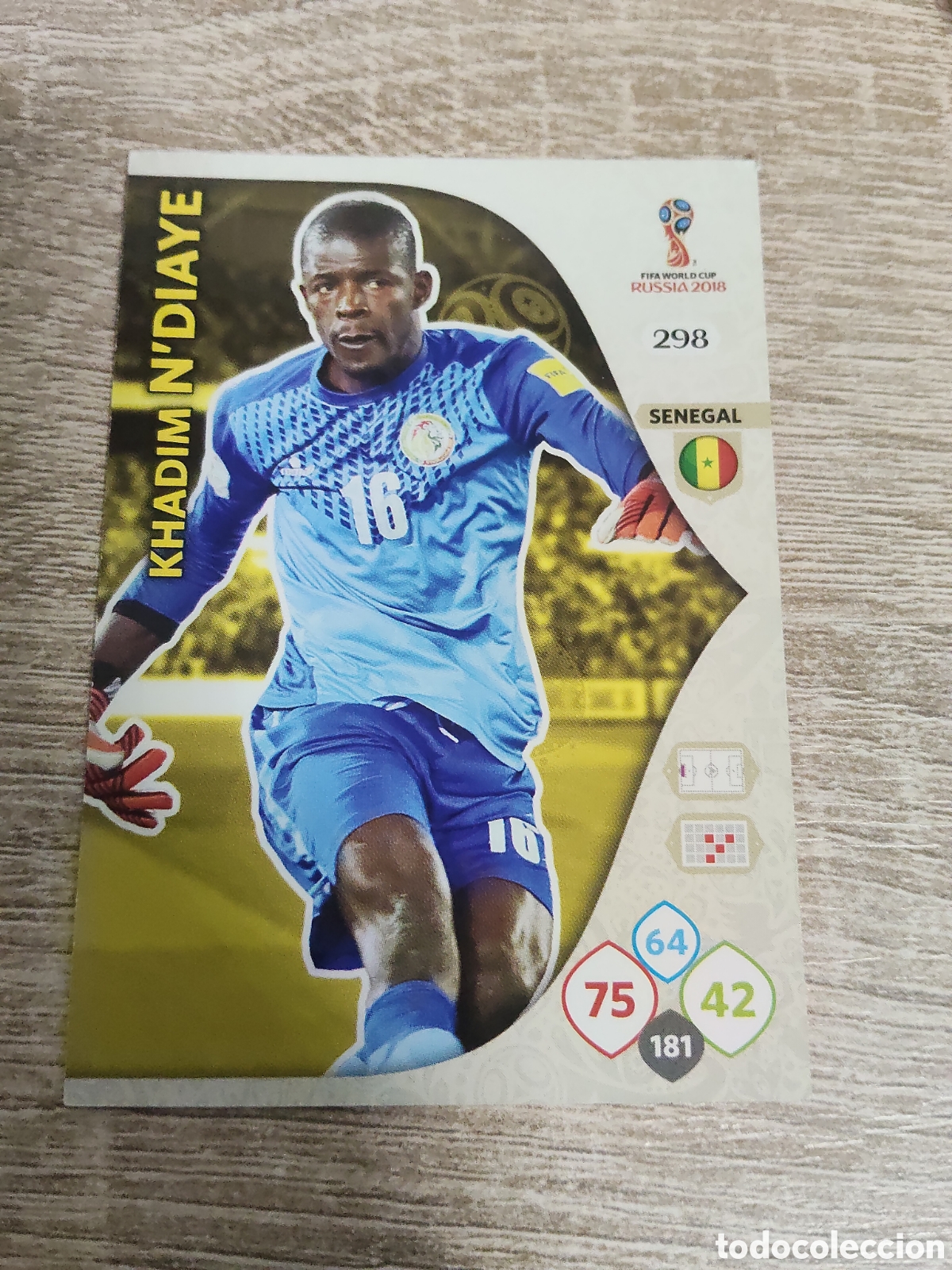 Cromos de f&uacute;tbol: Panini Adrenalyn mundial Rusia 2018 298 Khadim N'Diaye Senegal