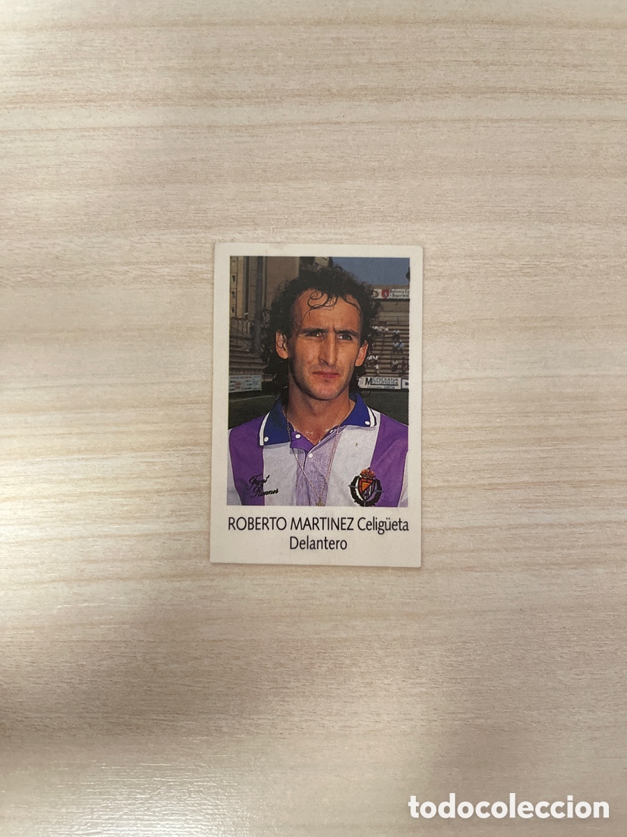 Cromos de f&uacute;tbol: ROBERTO MARTINEZ 228 REAL VALLADOLID BIMBO 91 92 1991 1992