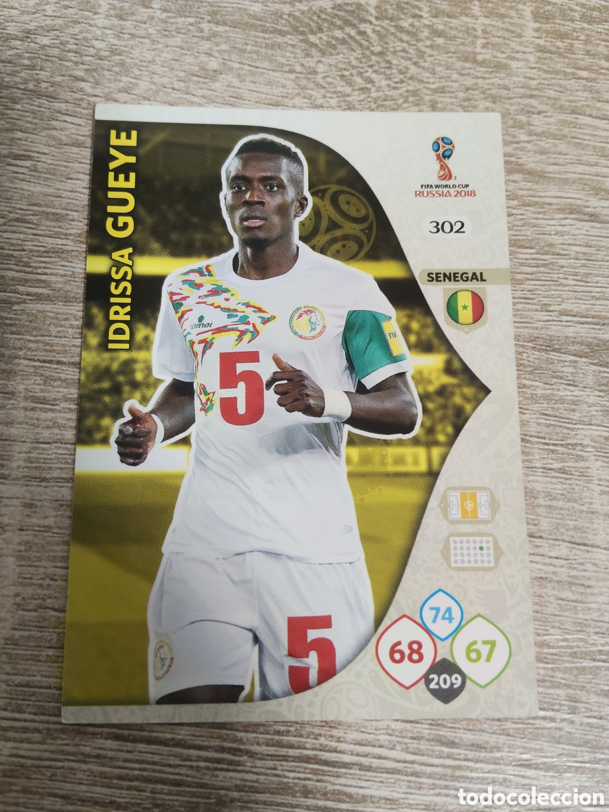 Cromos de f&uacute;tbol: Panini Adrenalyn mundial Rusia 2018 302 Idrissa Gueye Senegal
