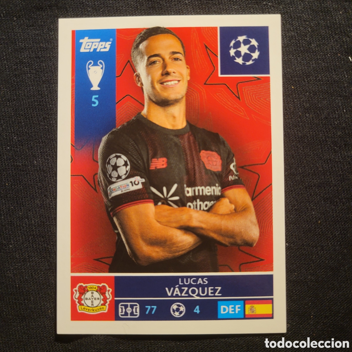 Cromos de f&uacute;tbol: 130 Lucas V&aacute;zquez [Sticker] / Topps UCL Stickers 2025