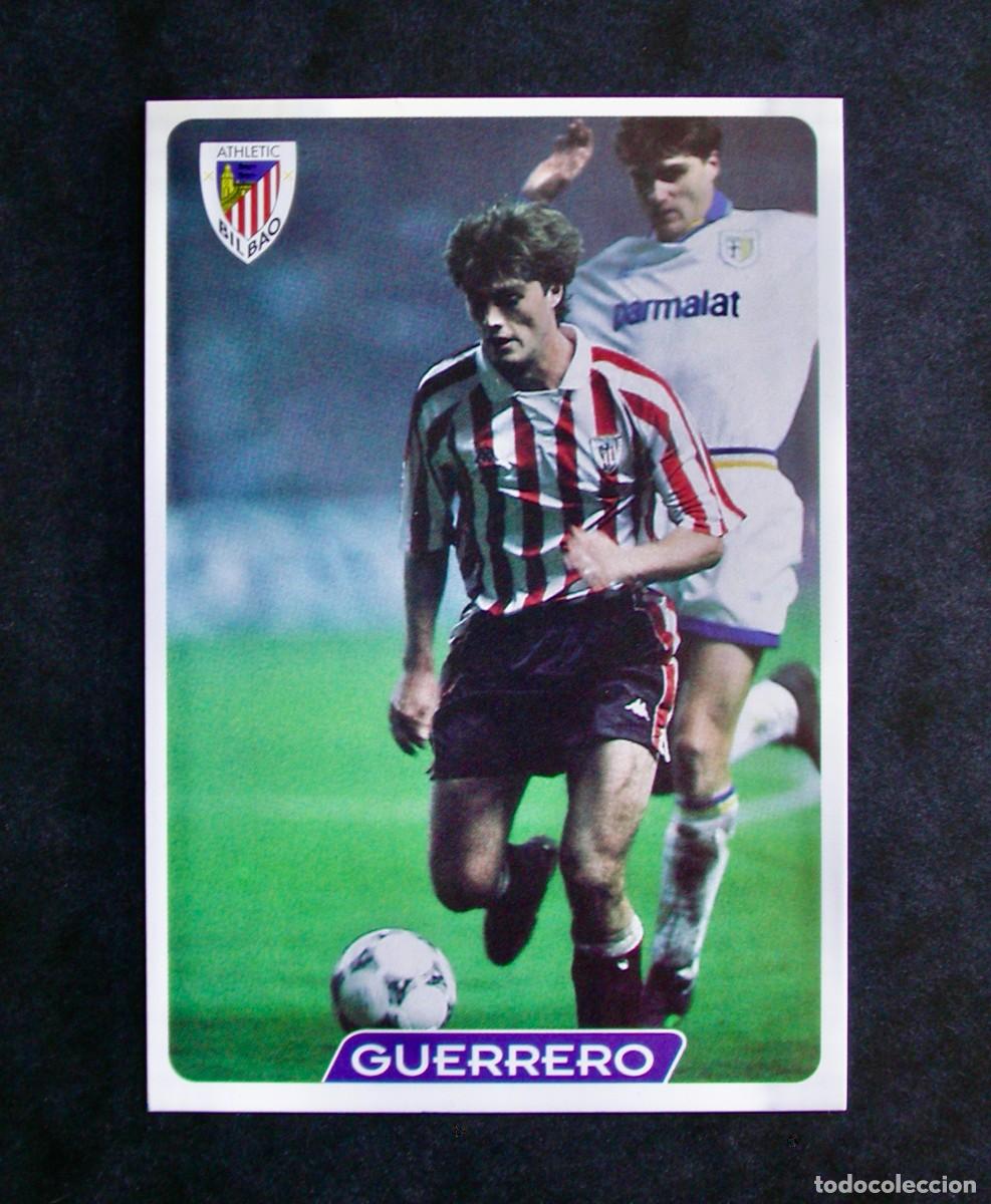 Cromos de f&uacute;tbol: N&ordm; 140 GUERRERO DEL ATH. BILBAO DE LAS FICHAS DE LA LIGA DE MUNDICROMO 95-96