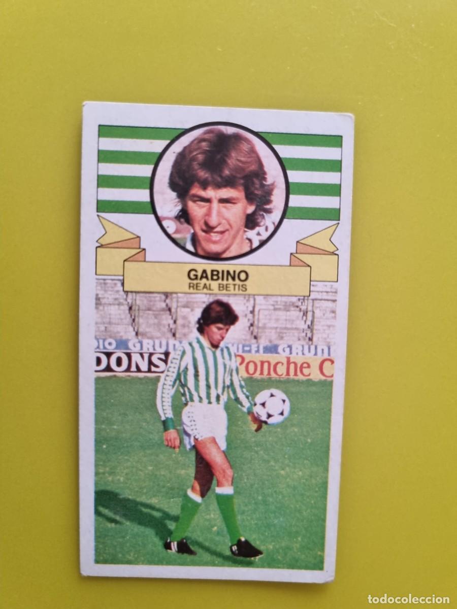 Cromos de f&uacute;tbol: CROMO LIGA ESTE 85 86 1985 1986 NUNCA PEGADO SIN PEGAR GABINO REAL BETIS AR1026