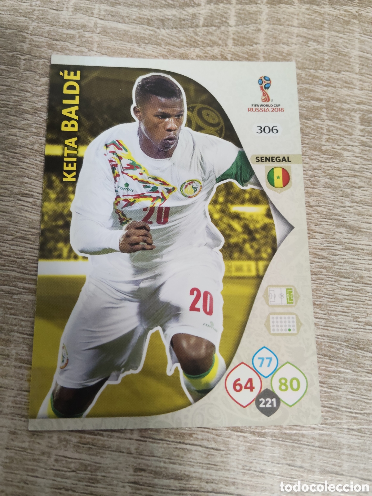 Cromos de f&uacute;tbol: Panini Adrenalyn mundial Rusia 2018 306 Keita Bald&eacute; seneg