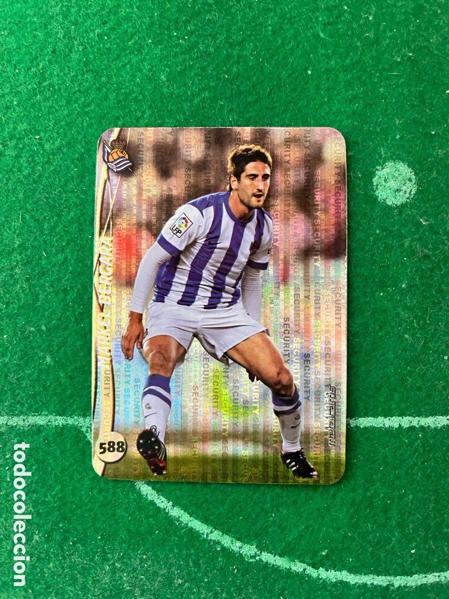 Football Stickers: 588 MARKEL BERGARA REAL SOCIEDAD LAS FICHAS DE LA LIGA 2014 2015 MUNDICROMO TOP 6 METALCARDS