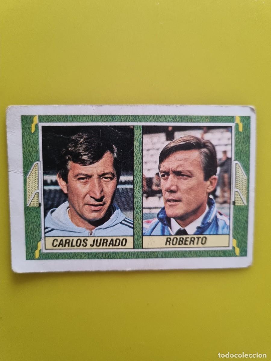 Football Stickers: CROMO LIGA ESTE 84 85 1984 1985 NUNCA PEGADO SIN PEGAR LEER ENTRENADOR CARLOS JURADO/ROBERTO AR1026
