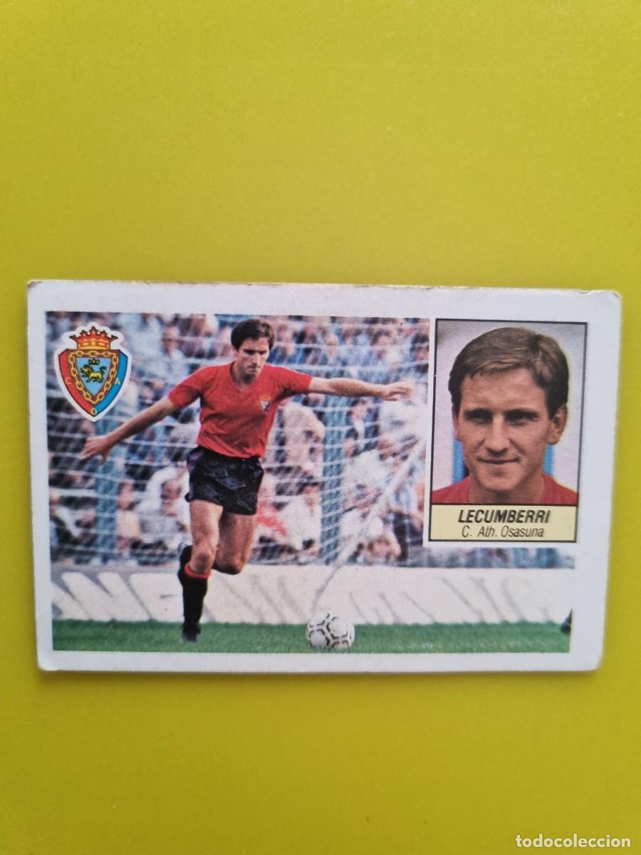 Cromos de f&uacute;tbol: CROMO LIGA ESTE 84 85 1984 1985 NUNCA PEGADO SIN PEGAR LECUMBERRI OSASUNA AR1026