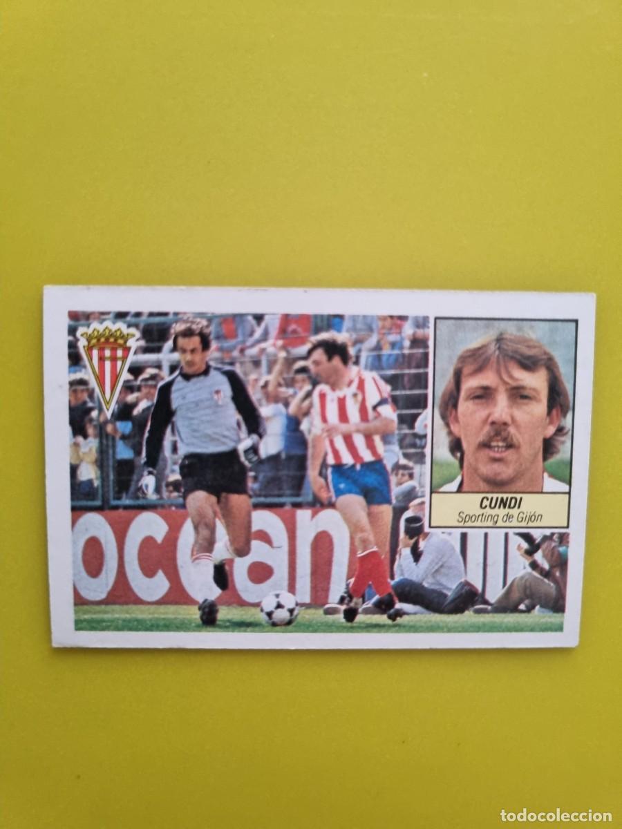 Cromos de f&uacute;tbol: CROMO LIGA ESTE 84 85 1984 1985 NUNCA PEGADO SIN PEGAR CUNDI SPORTING DE GIJON AR1026