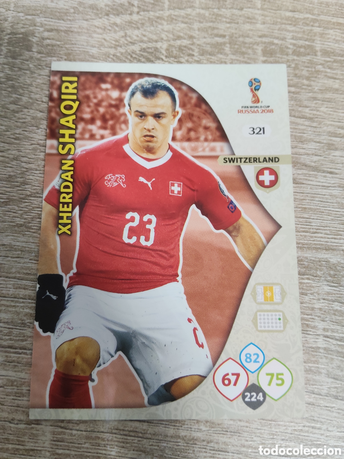 Cromos de f&uacute;tbol: Panini Adrenalyn mundial Rusia 2018 321 Xherdan Shaqiri Suiza