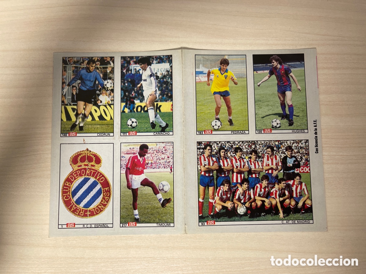 Football Stickers: LAMINA 7 CROMOS 146 111 1 217 193 130 93 ASES DE LA LIGA 86 87 1986 1987 DIARIO AS