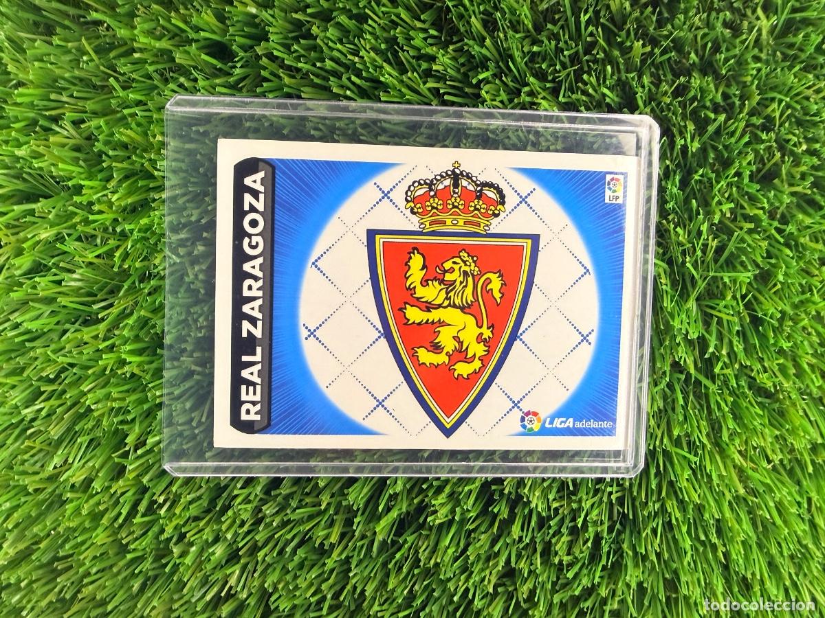 Cromos de Futebol: N&ordm; 22 Escudo Real Zaragoza Escudos Liga Adelante Liga Este 14 15