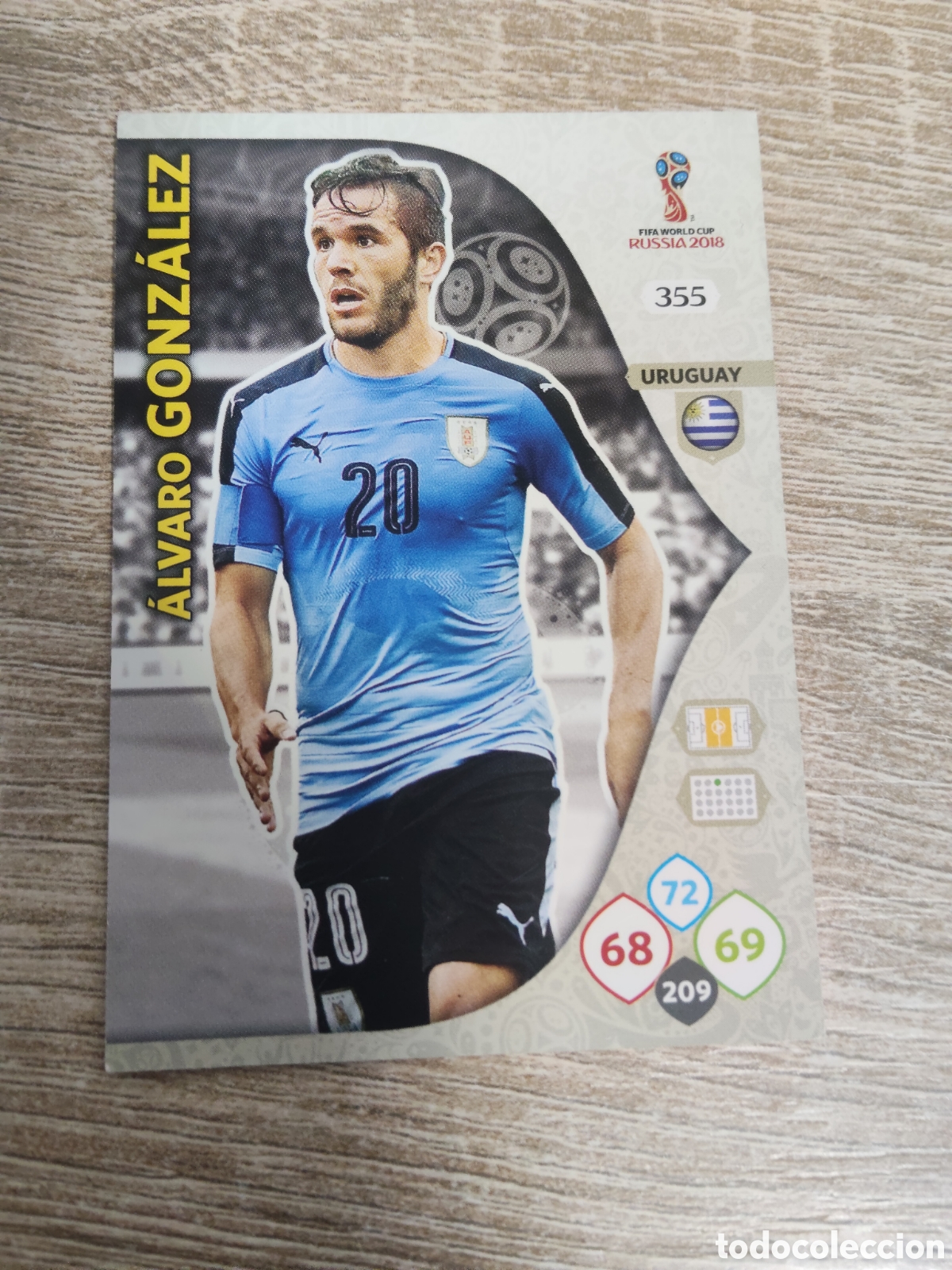 Cromos de f&uacute;tbol: Panini Adrenalyn mundial Rusia 2018 355 &Aacute;lvaro Gonz&aacute;lez Uruguay
