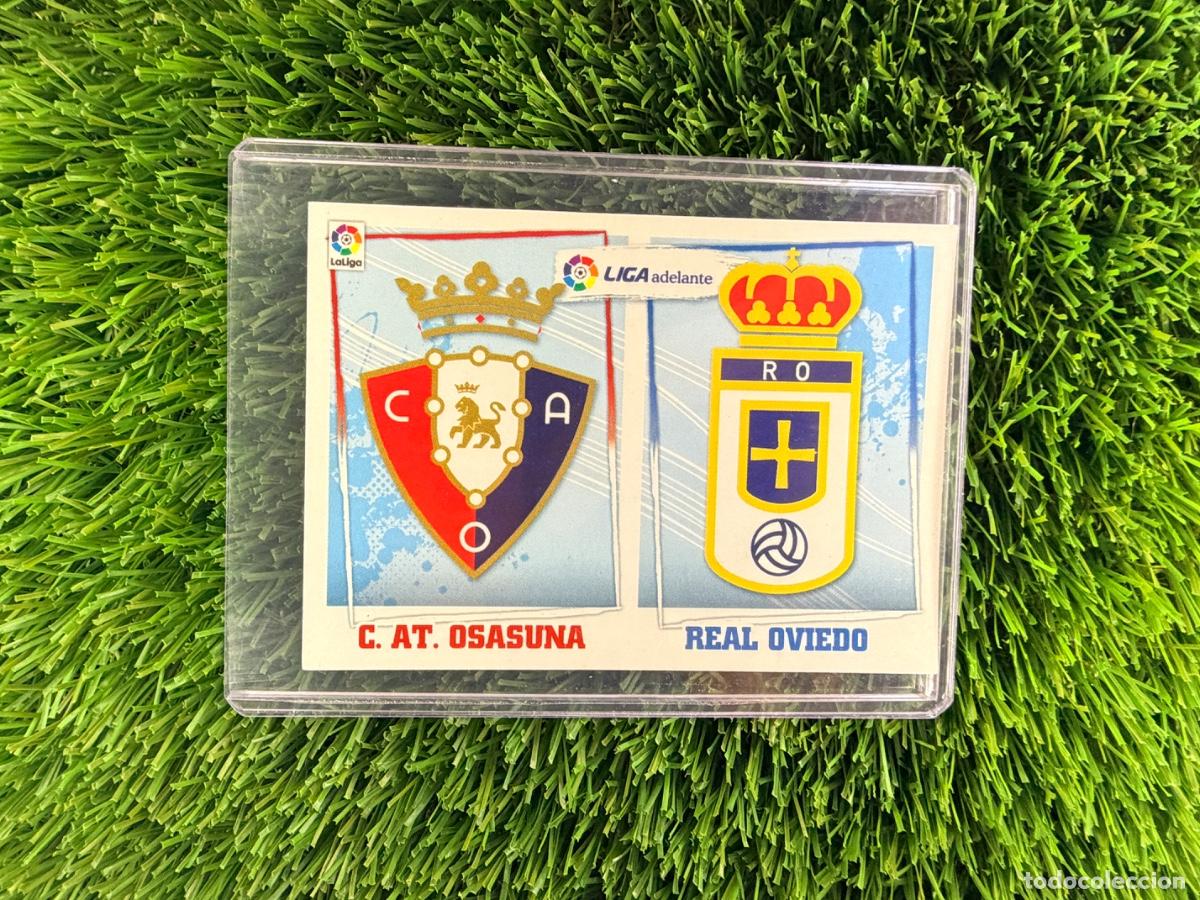 Football Stickers: N&ordm; 9 CA Osasuna - Real Oviedo Escudos Liga Adelante Liga Este 15 16