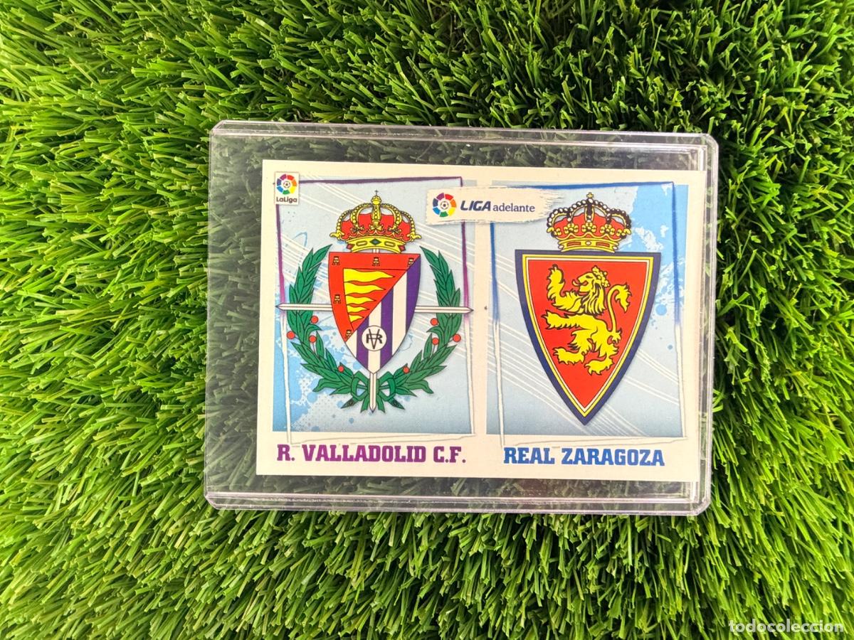 Cromos de f&uacute;tbol: N&ordm; 11 R Valladolid CF - Real Zaragoza Escudos Liga Adelante Liga Este 15 16