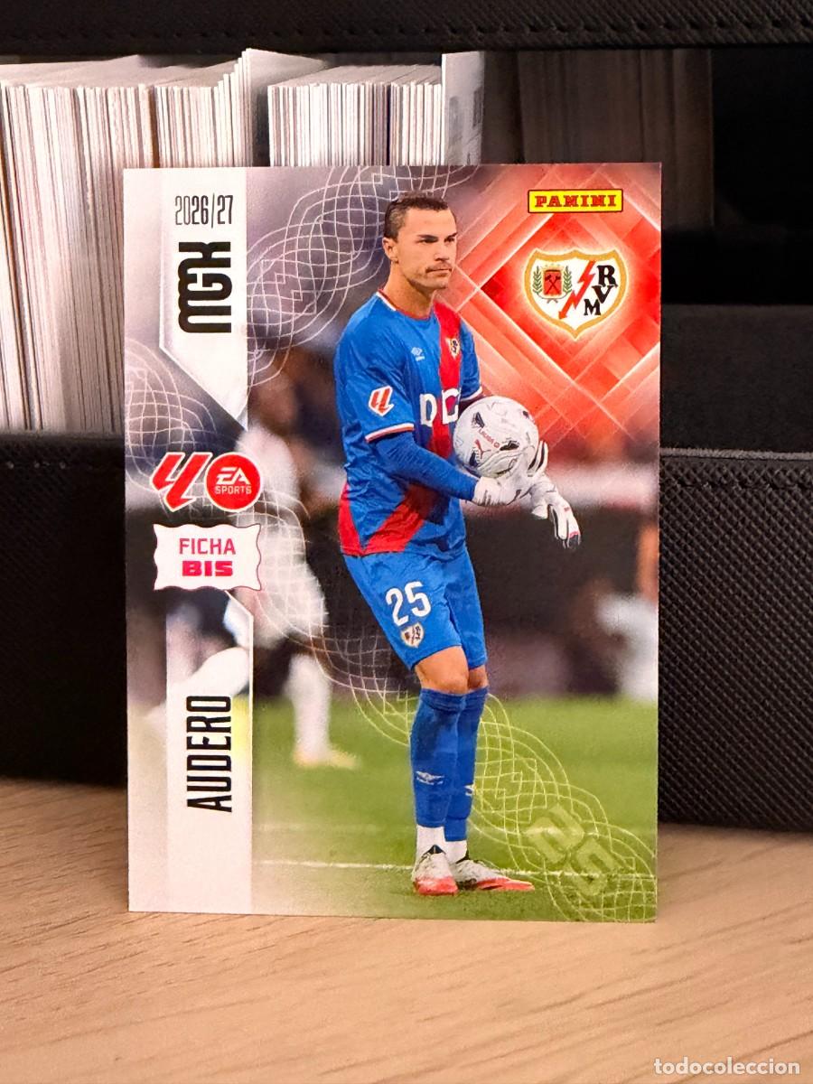 Football Stickers: 291 BIS MegaCracks 26 27 - Audero - Rayo Vallecano