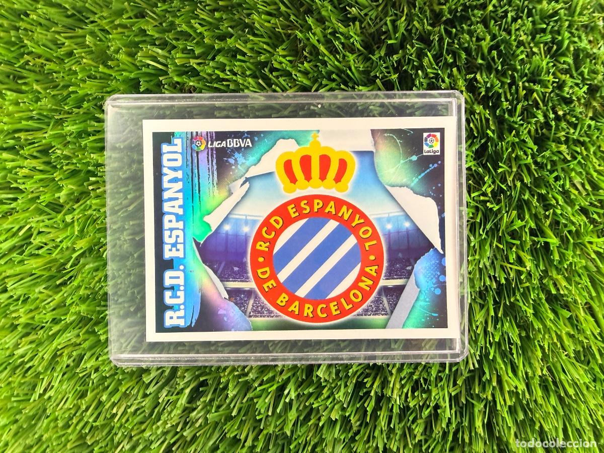 Cromos de f&uacute;tbol: N&ordm; 1 Escudo RCD Espanyol Liga Este 15 16