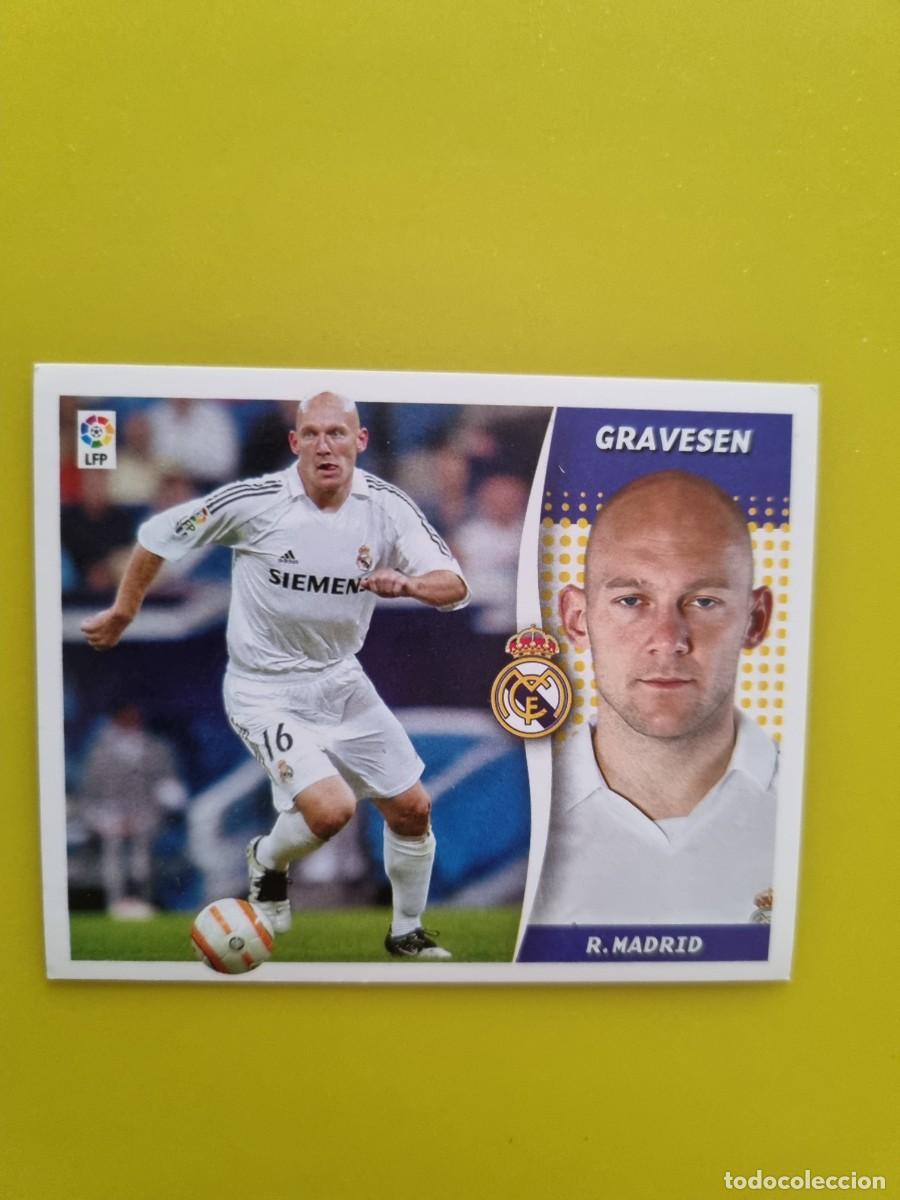 Cromos de f&uacute;tbol: CROMO LIGA ESTE 06 07 2006 2007 NUNCA PEGADO SIN PEGAR GRAVESEN REAL MADRID AR1026