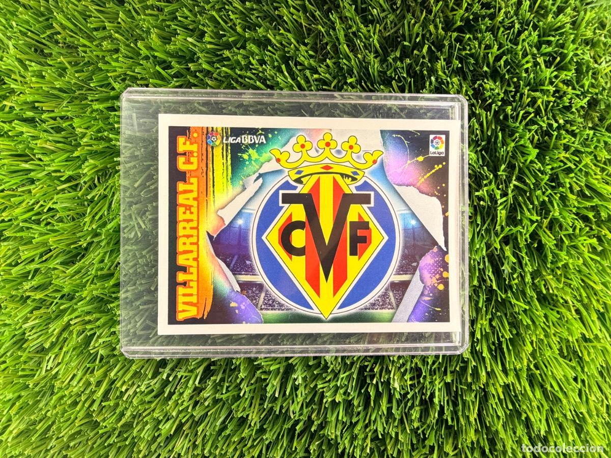 Cromos de f&uacute;tbol: N&ordm; 1 Escudo Villarreal CF Liga Este 15 16
