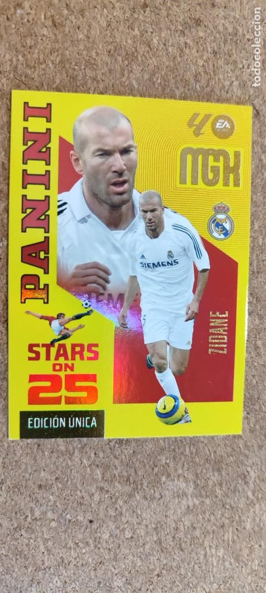 Cromos de f&uacute;tbol: MEGACRACKS 26/27 CARD STARS ON 25 ANIV ZIDANE REAL MADRID # 430 PANINI EDICION UNICA