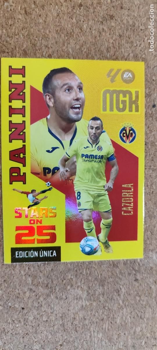Cromos de f&uacute;tbol: MEGACRACKS 26/27 CARD STARS ON 25 ANIV CAZORLA VILLARREAL # 438 PANINI EDICION UNICA