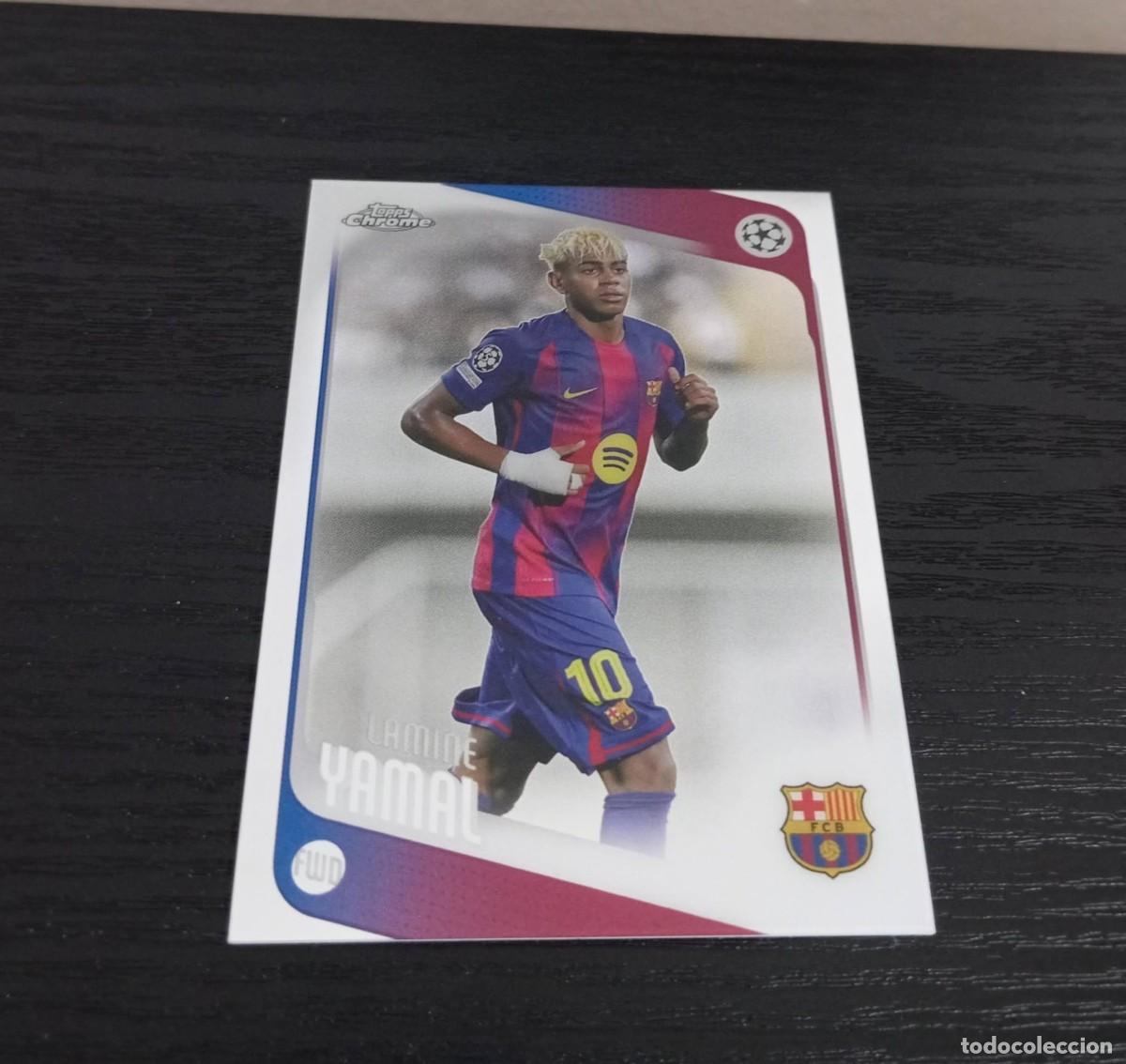 Cromos de f&uacute;tbol: -TOPPS UEFA CHAMPIONS LEAGUE 25-26 CHROME : 10 LAMINE YAMAL ( BARCELONA )