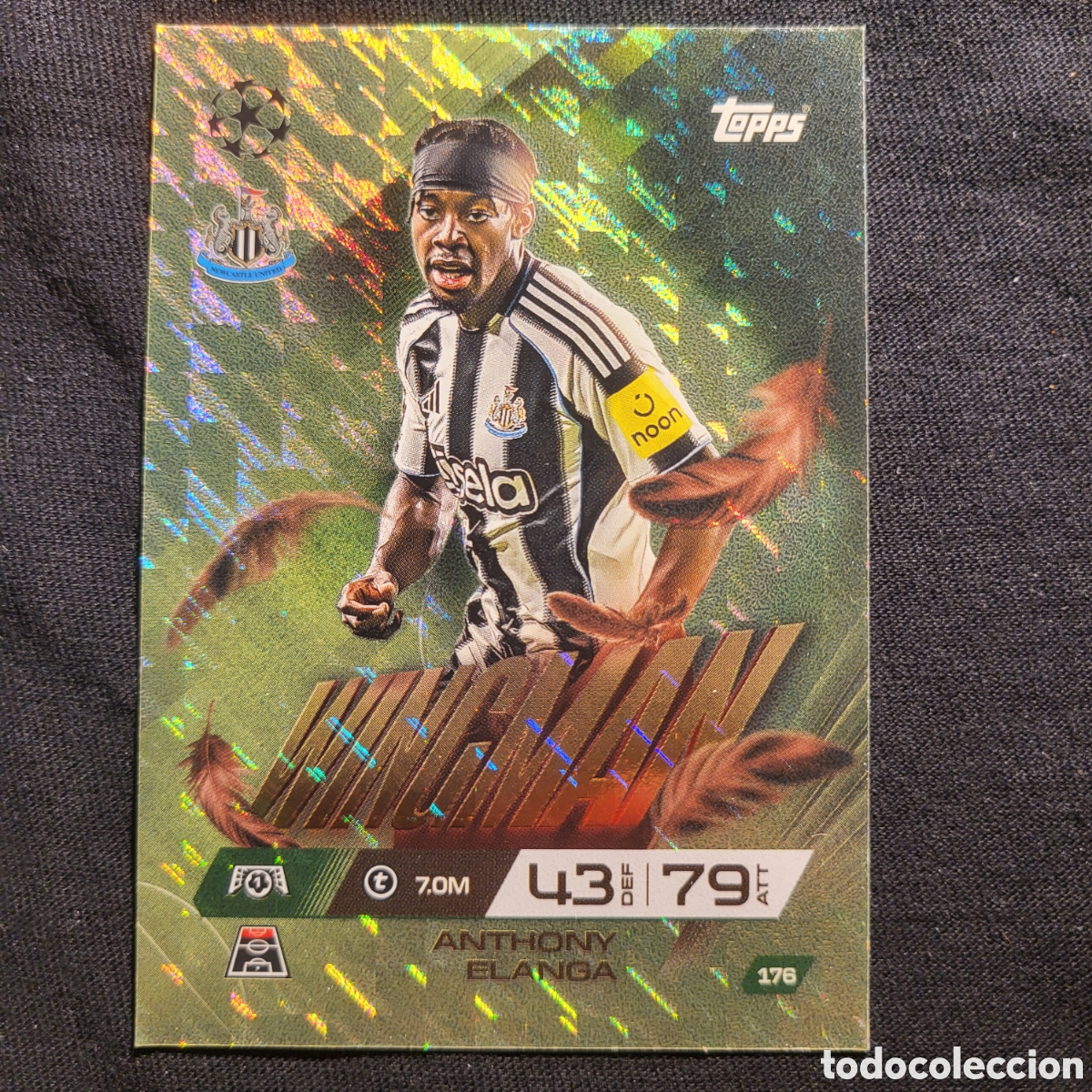 Cromos de f&uacute;tbol: 176 Anthony Elanga Wingman / Match Attax Extra 2025