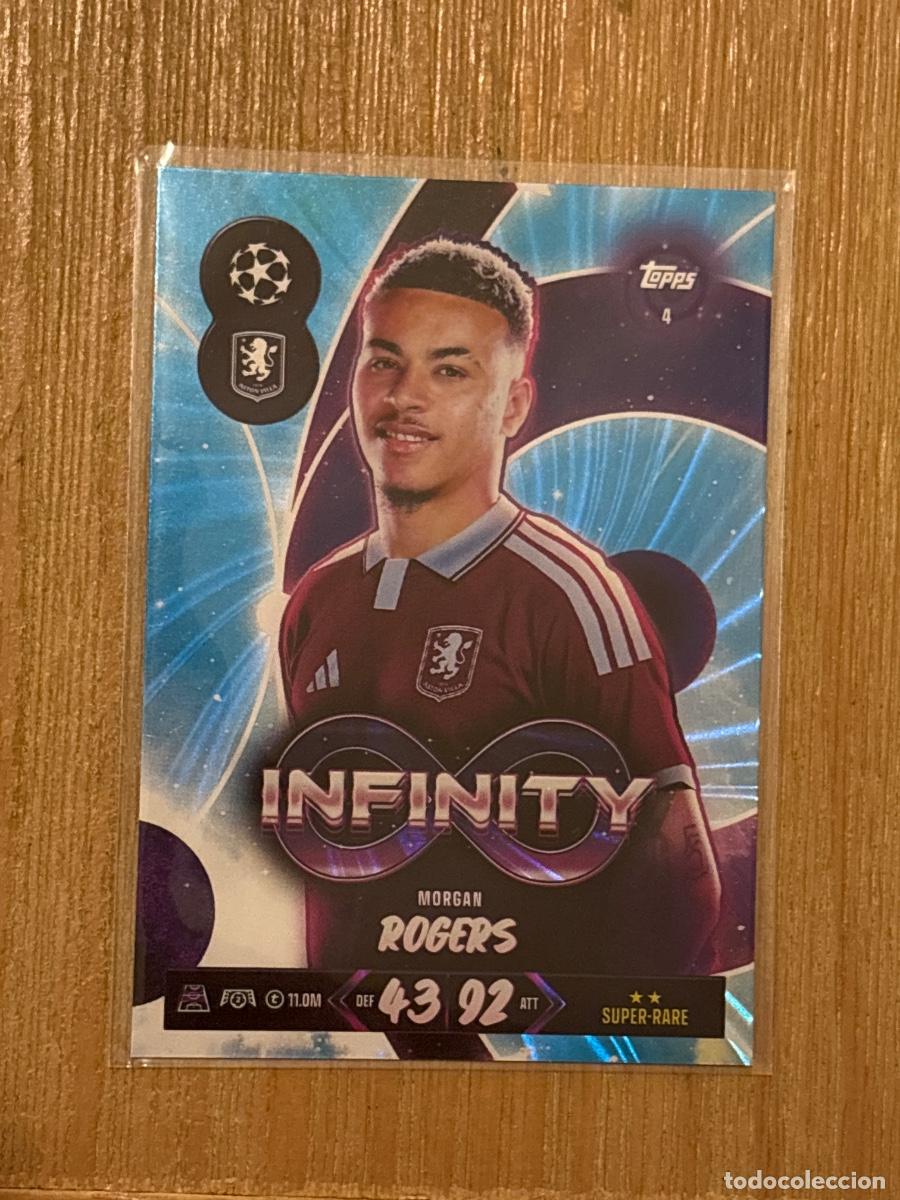 Cromos de f&uacute;tbol: CROMO TOPPS MATCH ATTAX 2026-27 26-27 N 128 CHAMPIONS LEAGE INFINITY MORGAN ROGERS N 4