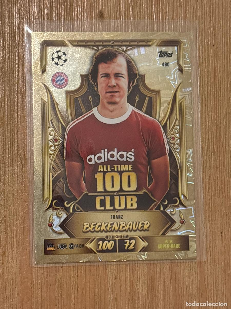 Cromos de f&uacute;tbol: 44. CROMO 100 CLUB BECKENBAUER N 480 TOPPS MATCH ATTAX 2026-27 26-27 CHAMPIONS 20 ANNIVERSARY