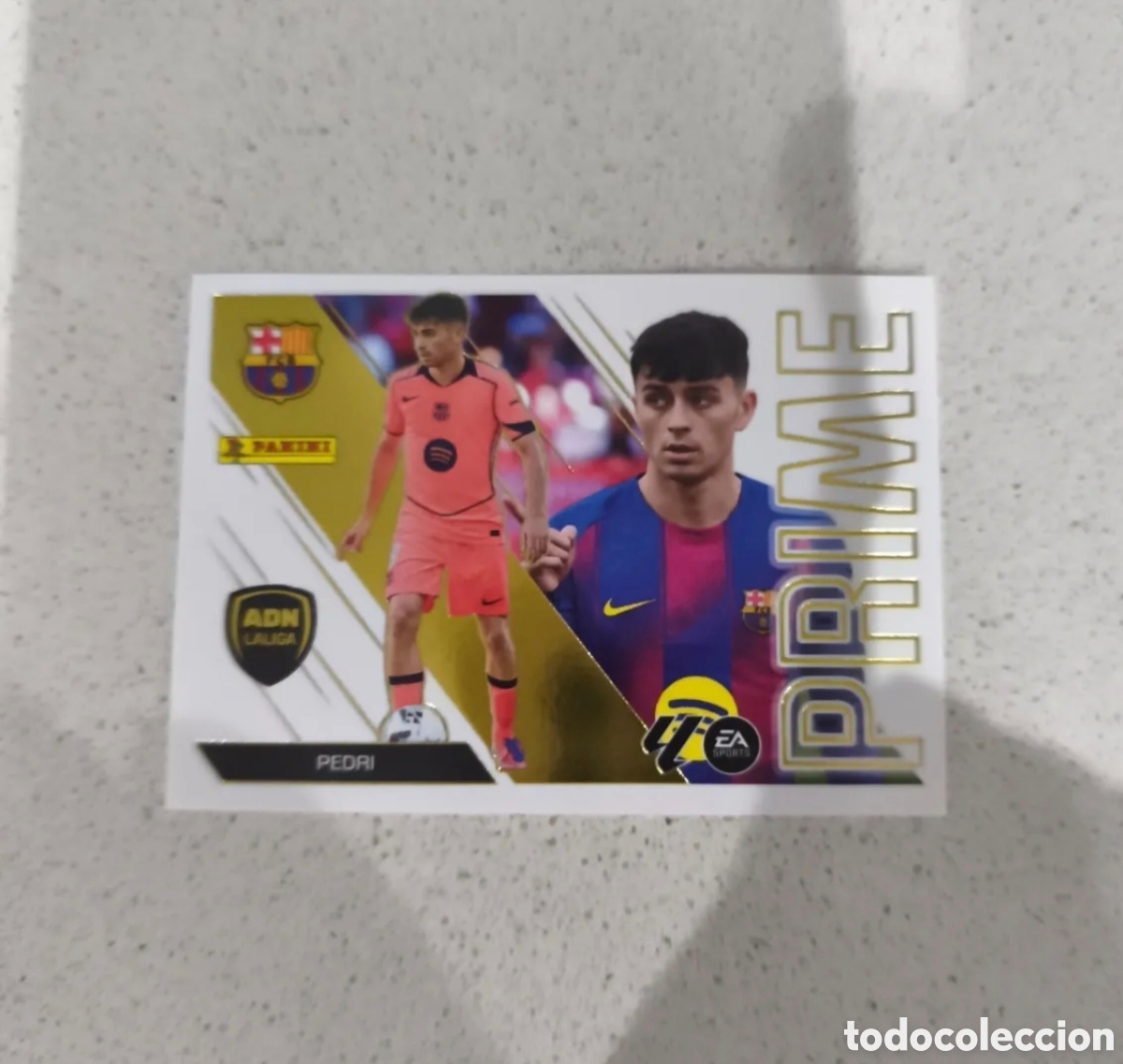 Cromos de f&uacute;tbol: CROMO N&Uacute;MERO 12 PEDRI ADN LA LIGA PRIME FC BARCELONA. LIGA ESTE 26/27. PANINI.