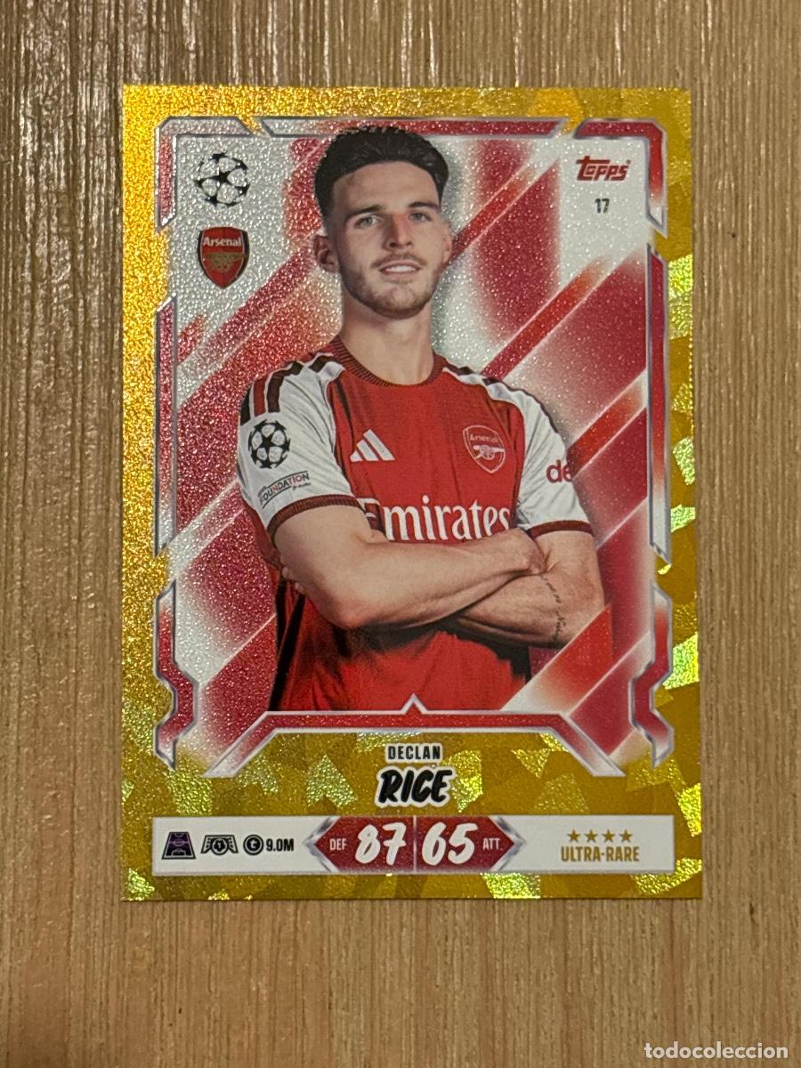 Cromos de f&uacute;tbol: 44. CROMO PARALELO ARSENAL DECLAN RICE N 17 TOPPS MATCH ATTAX 2026-27 26-27 CHAMPIONS