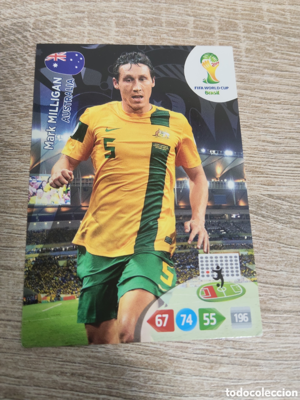 Cromos de f&uacute;tbol: Panini Adrenalyn mundial Brasil 2014 Mark Mulligan Australia