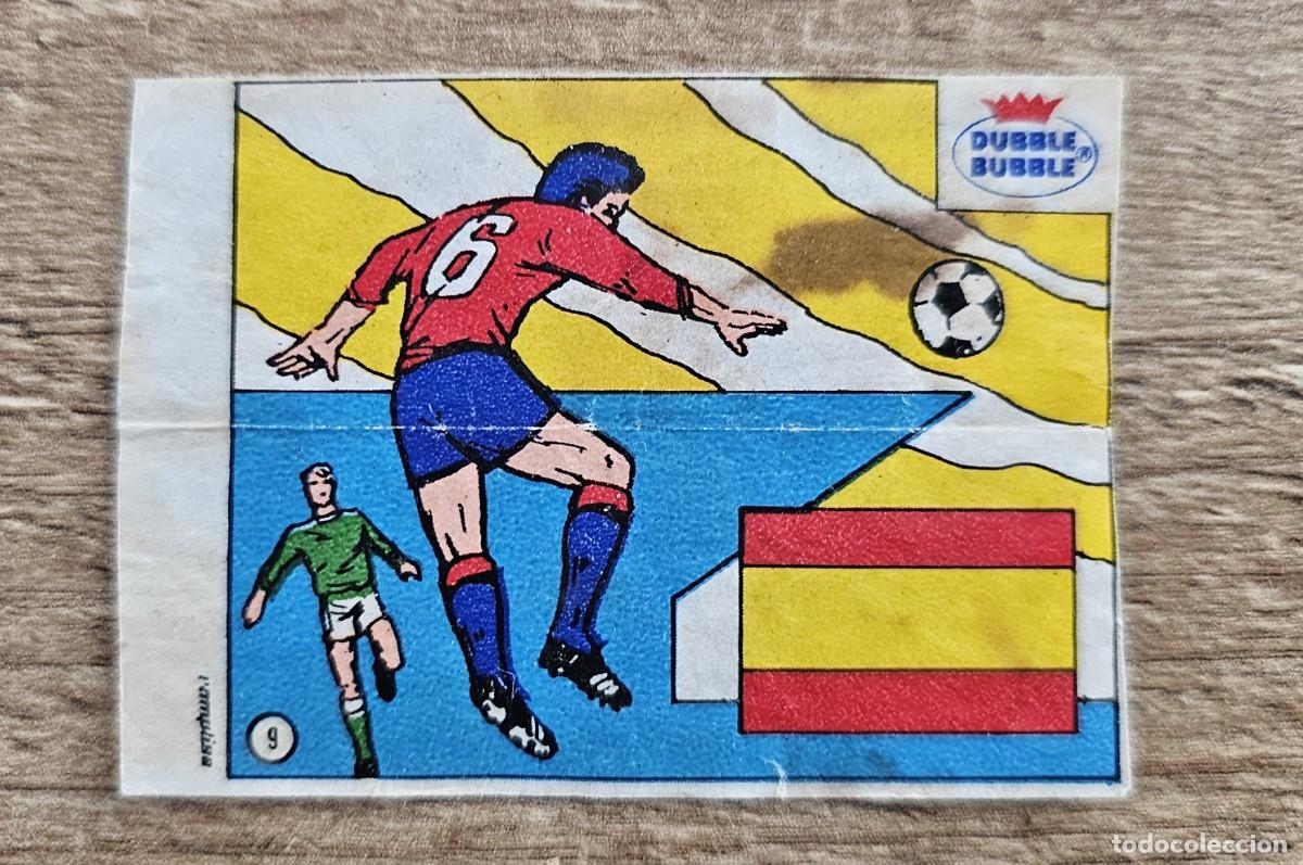 Cromos de f&uacute;tbol: Dubble Bubble chicles fleer - cromos futbol mundial 1982 - ESPA&Ntilde;A N&ordm; 9 - sin pegar
